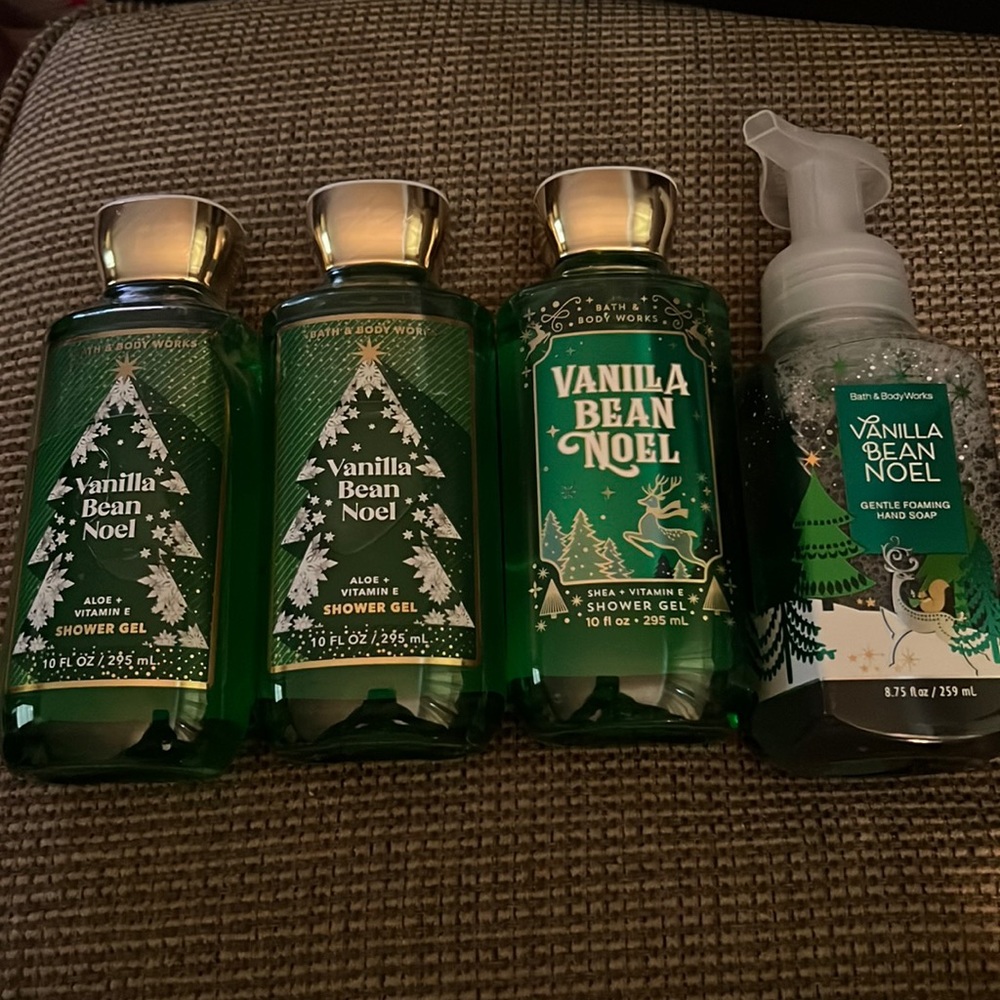 Bath & body works vanilla bean Noel shower gel and hand soap